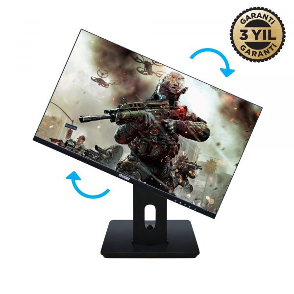 Spardox Gaming SG-24240P 24" 1ms 240Hz IPS FullHD Pivot Pro Oyuncu Monitörü