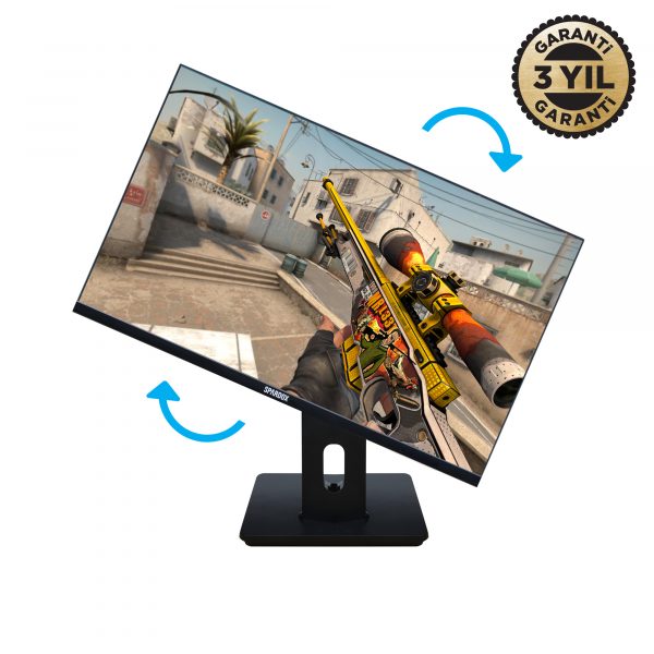 Spardox Gaming SG-27240RP 27" 1ms 240Hz IPS FullHD 2xDP Pivot Oyuncu Monitörü - Image 6