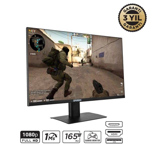 Spardox Gaming SG-24165 24" 1ms 165Hz Full HD VA Gaming Monitor